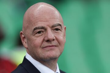 Gianni Infantino, presidente da FIFA. (Foto por: FRANCK FIFE / AFP)