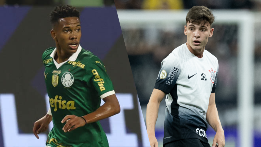 Primeiro derby entre Estêvão e Bidon: joias de Palmeiras e Corinthians se enfrentam