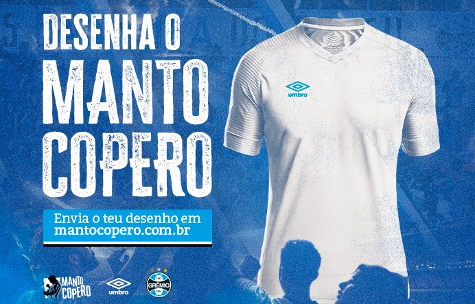 Grêmio promove concurso de design de camisa para temporada 2023.
