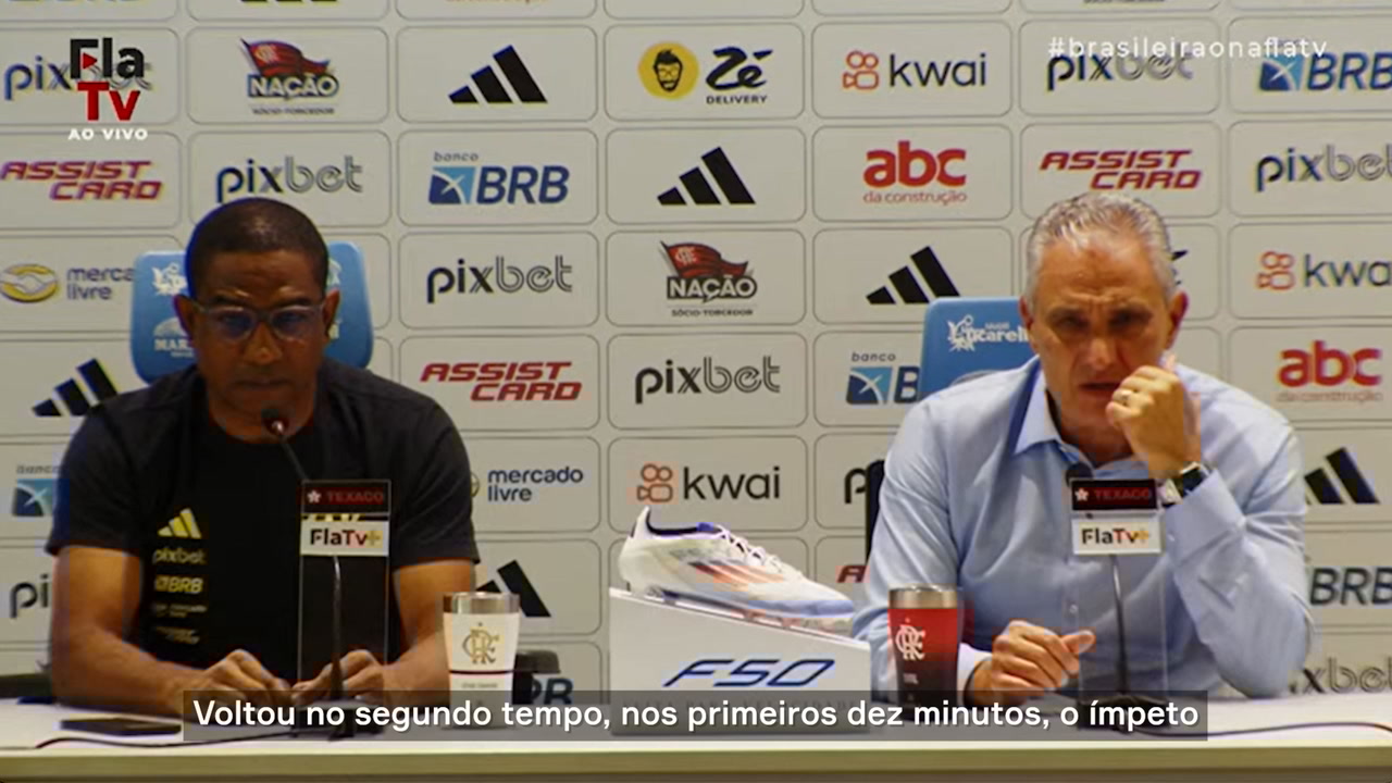 Tite destaca equilíbrio em vitória sobre o Atlético-GO e futuro de Lorran