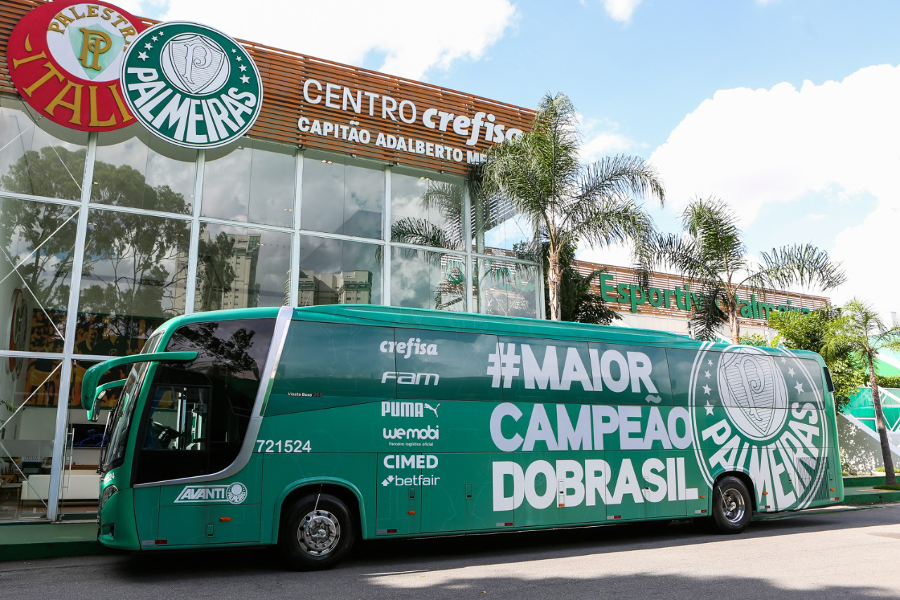 Palmeiras renova parceria com plataforma de viagens de ônibus por mais três anos