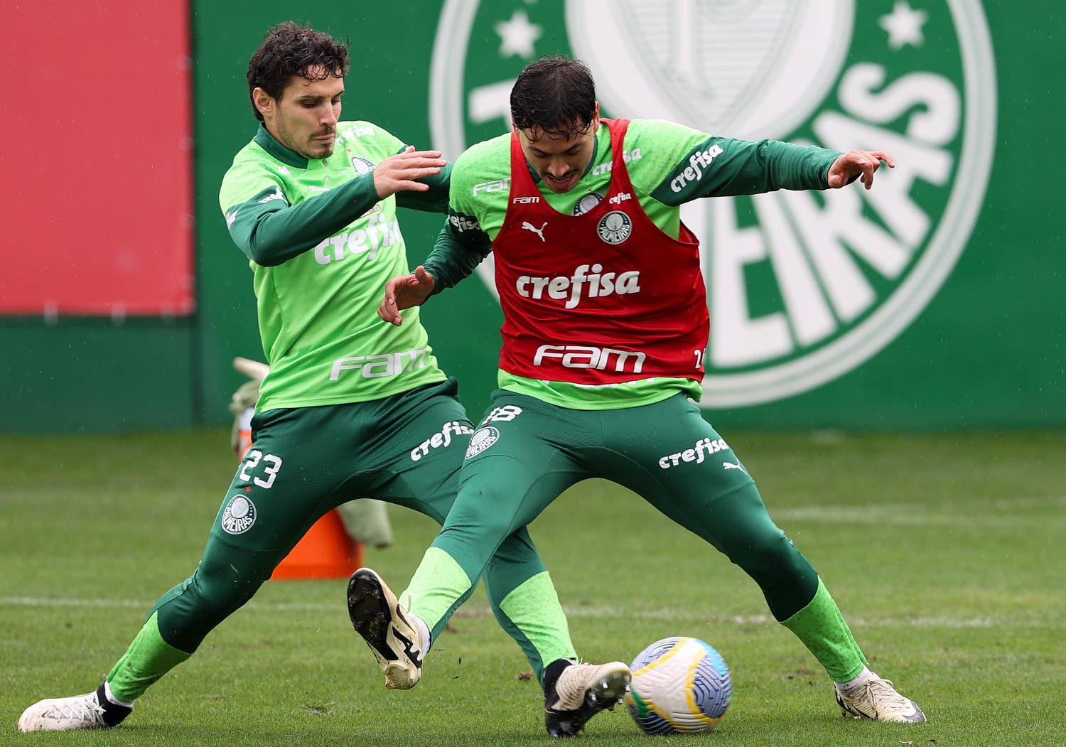 Último treino do Palmeiras antes da partida contra o Flamengo no Brasileirão