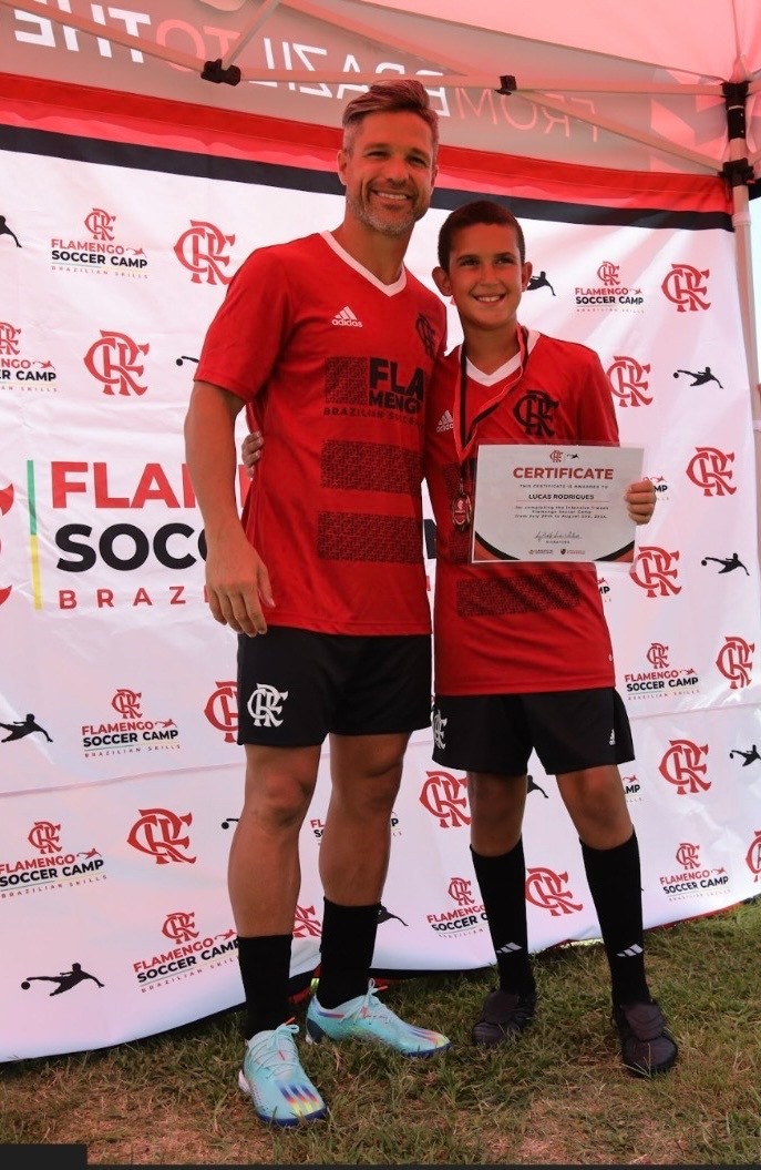Diego Ribas encerra Flamengo Soccer Camp em Orlando com grande destaque.