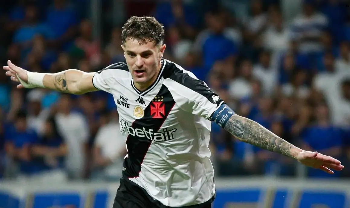 Gol de Vegetti garante empate do Vasco contra Cruzeiro no Mineirão