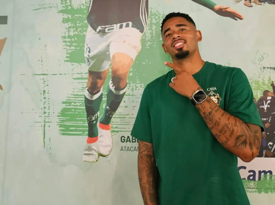 Palmeiras tenta contratação de Gabriel Jesus, mas Arsenal barrar saída do jogador.