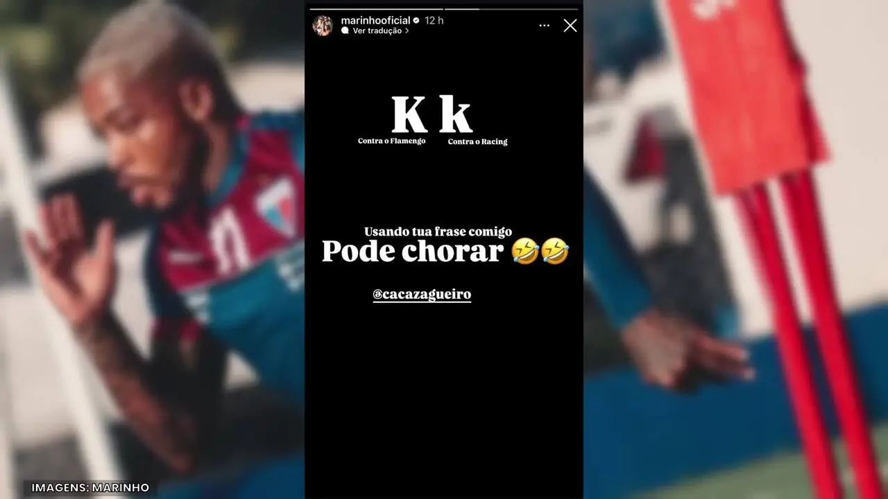 Marinho provoca Cacá, zagueiro do Corinthians, após eliminações na Copa do Brasil; confira! Imagem ilustrativa para a matéria