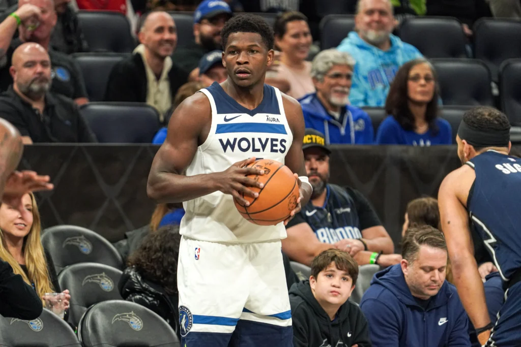 Anthony Edwards em ação na NBA