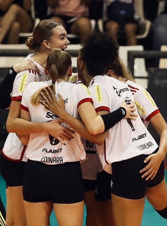 Flamengo vence Abel Moda e se aproxima da vice-liderança da Superliga Feminina.