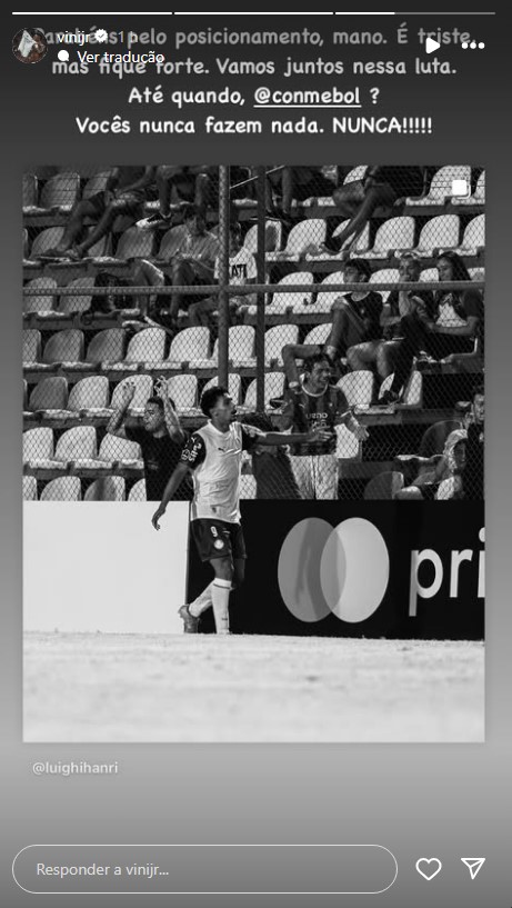 Vinicius Júnior defende Luighi em caso de racismo: 