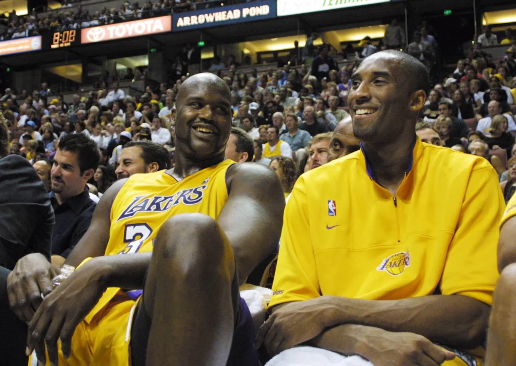 Shaquille O'Neal e Kobe Bryant no Los Angeles Lakers