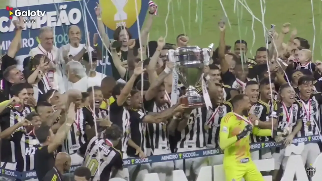 50 vezes Galo! Atlético conquista o hexa do Mineiro pela 2ª vez; veja festa Imagem ilustrativa para a matéria