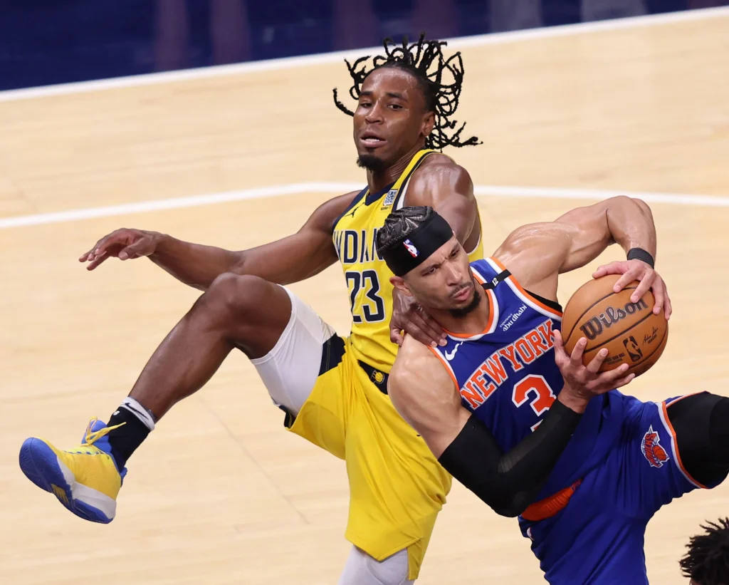Indiana Pacers e New York Knicks na final de conferência dos playoffs da NBA