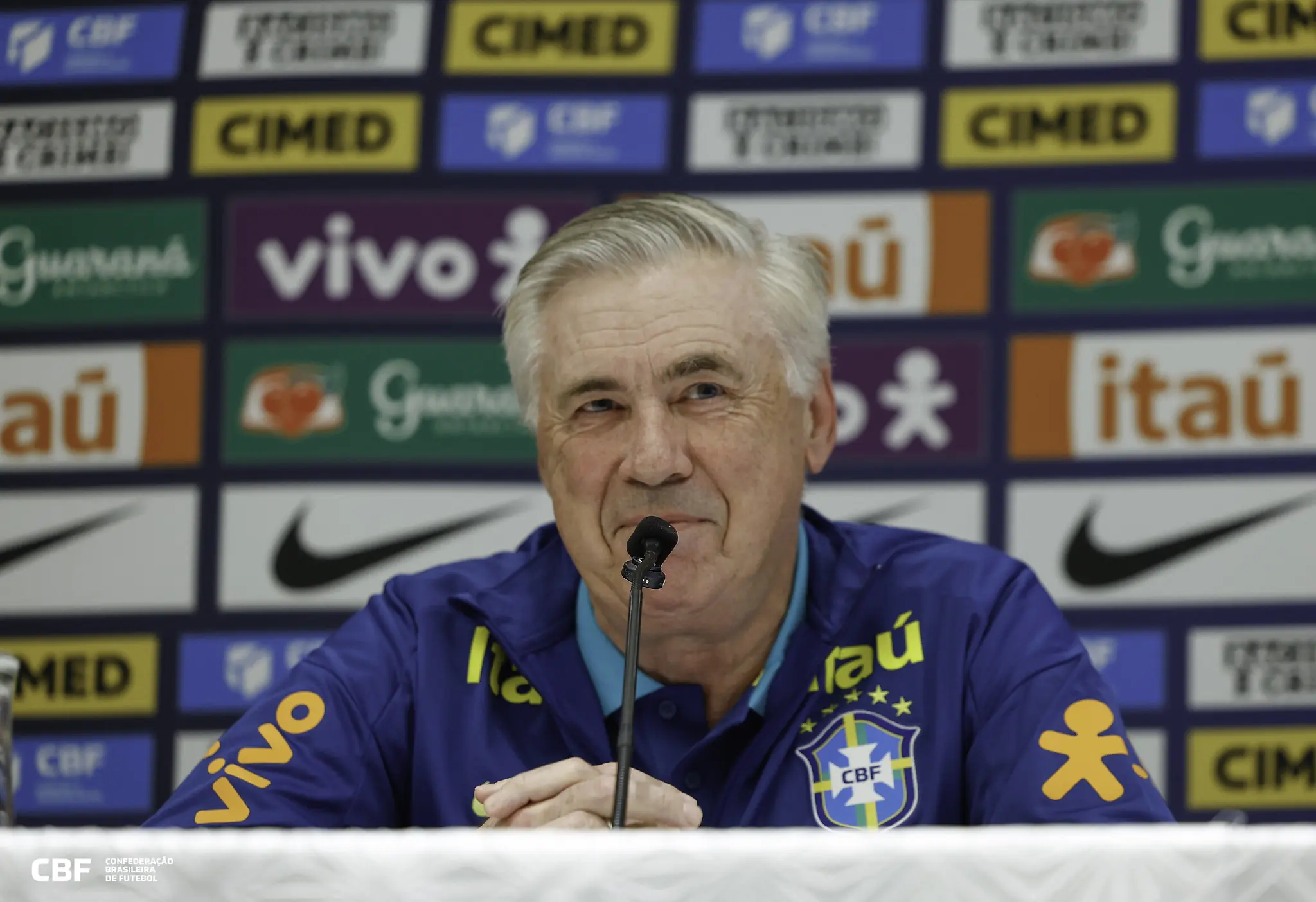 Ancelotti sobre Seleção e CBF: “É uma estrutura muito bem organizada, não falta nada”