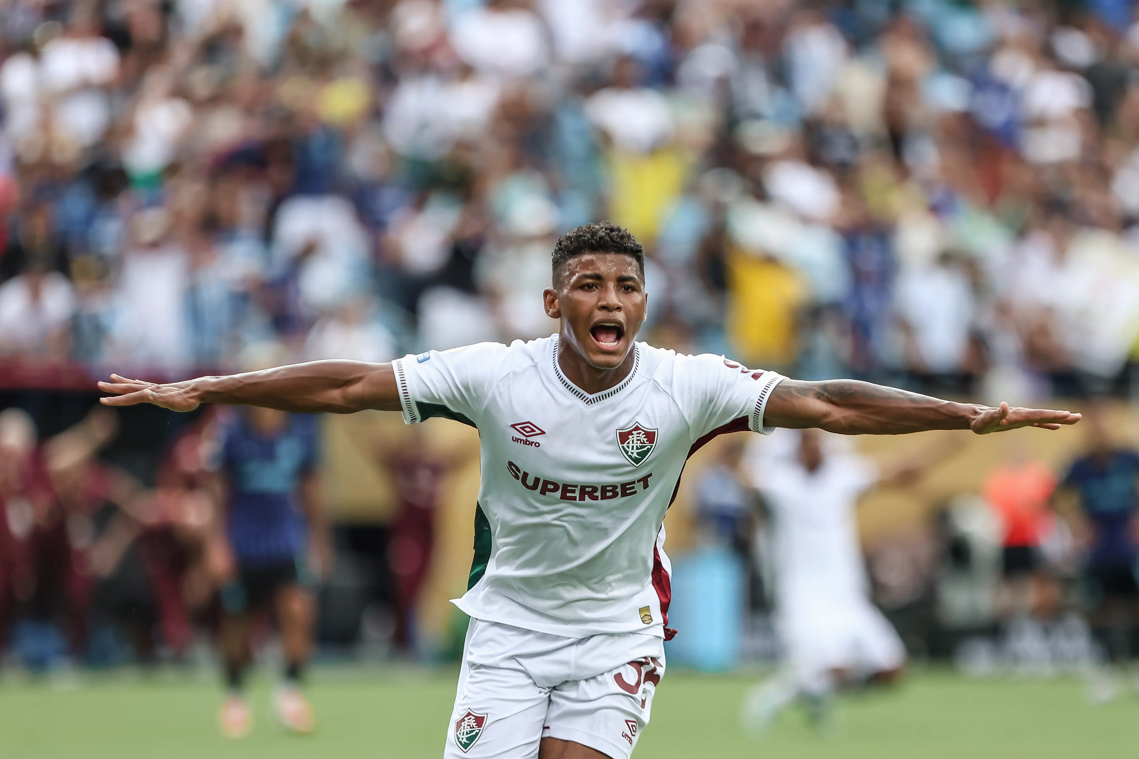 Autor do segundo gol do Fluminense, Hércules vibra com classificação no Mundial Imagem ilustrativa para a matéria