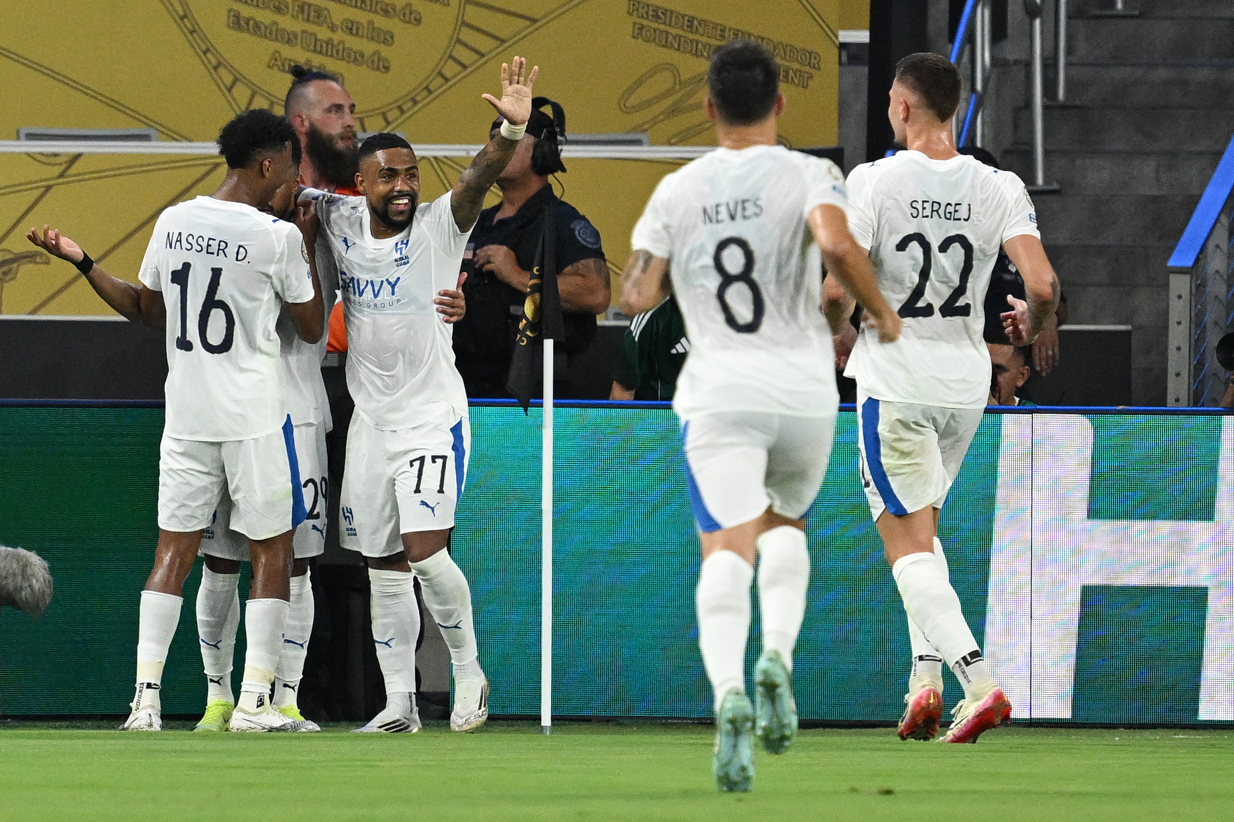 Gol de Salem Al-Dawsari (Foto: Federico Parra/Getty Images)
