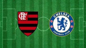Escudos de Flamengo e Chelsea, adversários no Mundial de Clubes