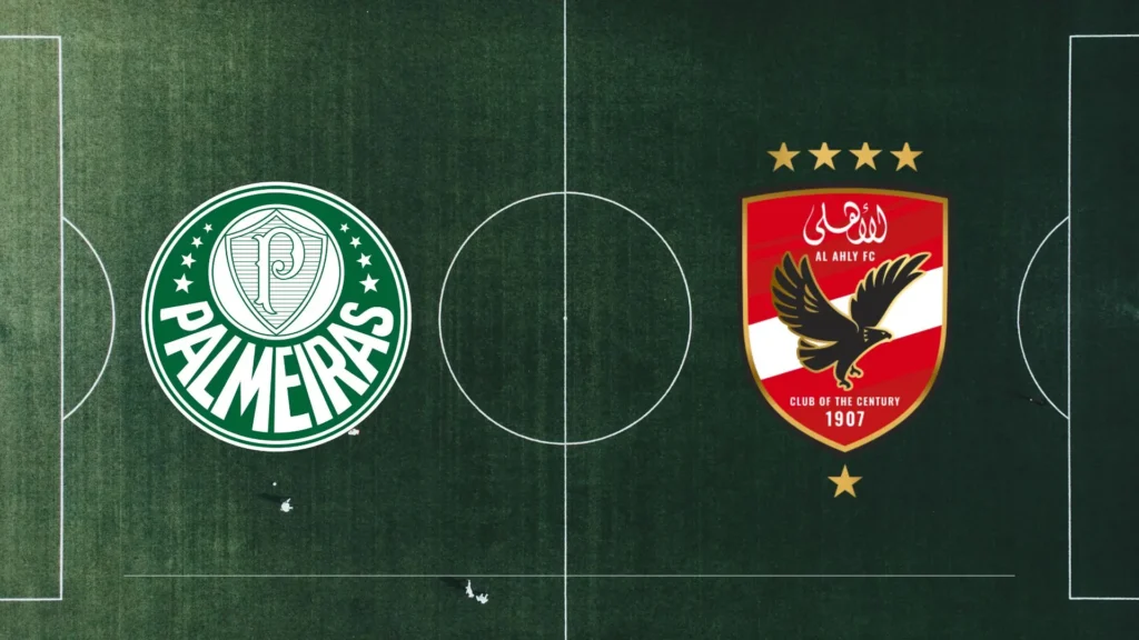 Escudos de Manchester City e Wydad AC, adversários no Mundial de Clubes 2025