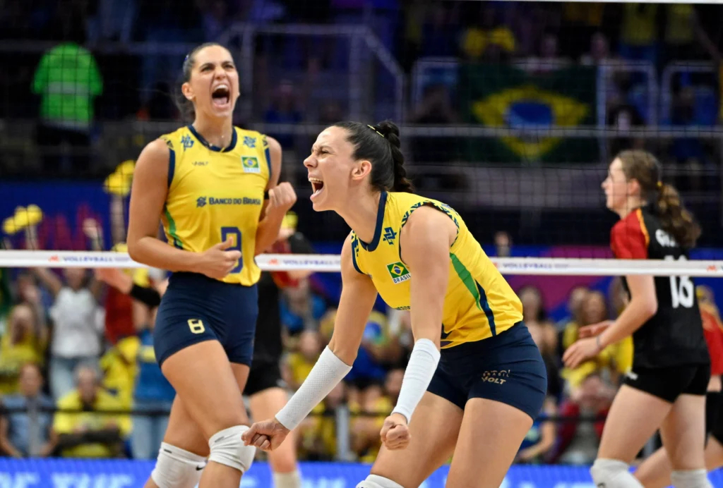 Brasil terminou em segundo lugar na primeira fase da Liga das Nações de Vôlei Feminino