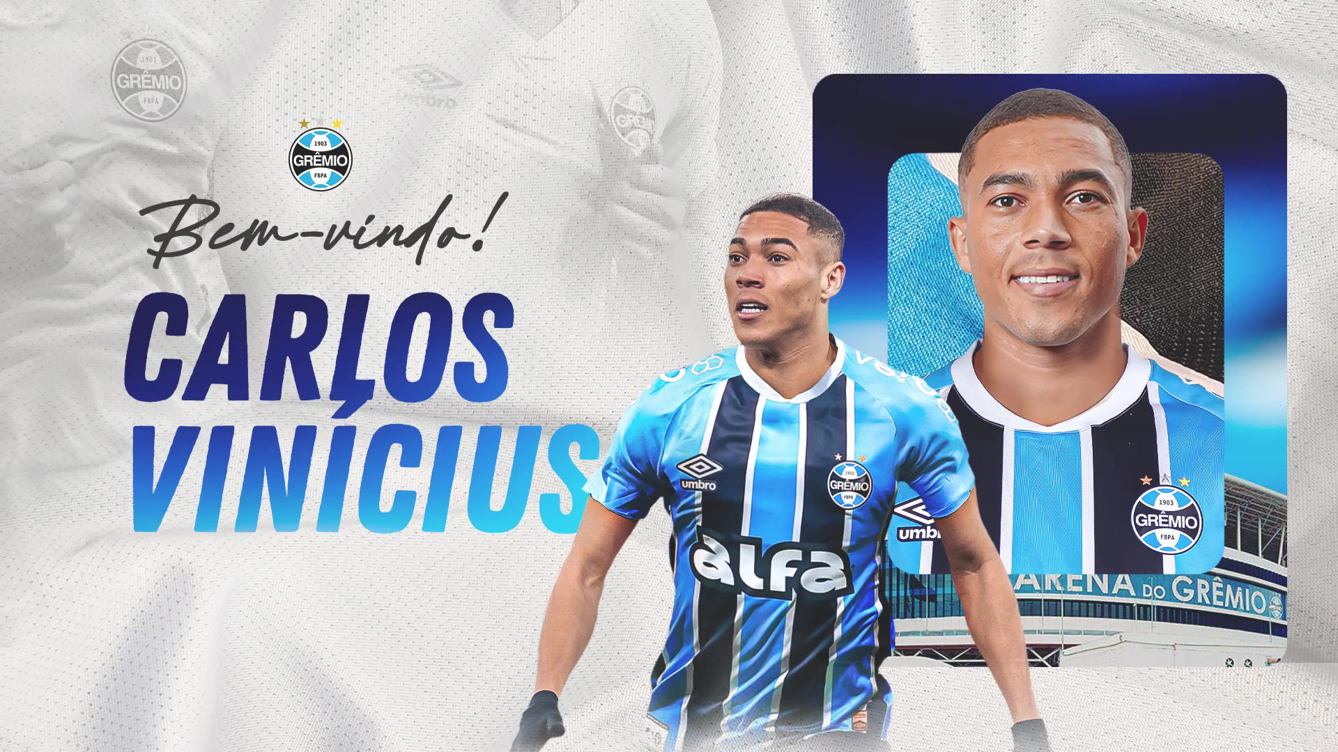 Carlos Vinícius é o novo reforço do Grêmio para a temporada