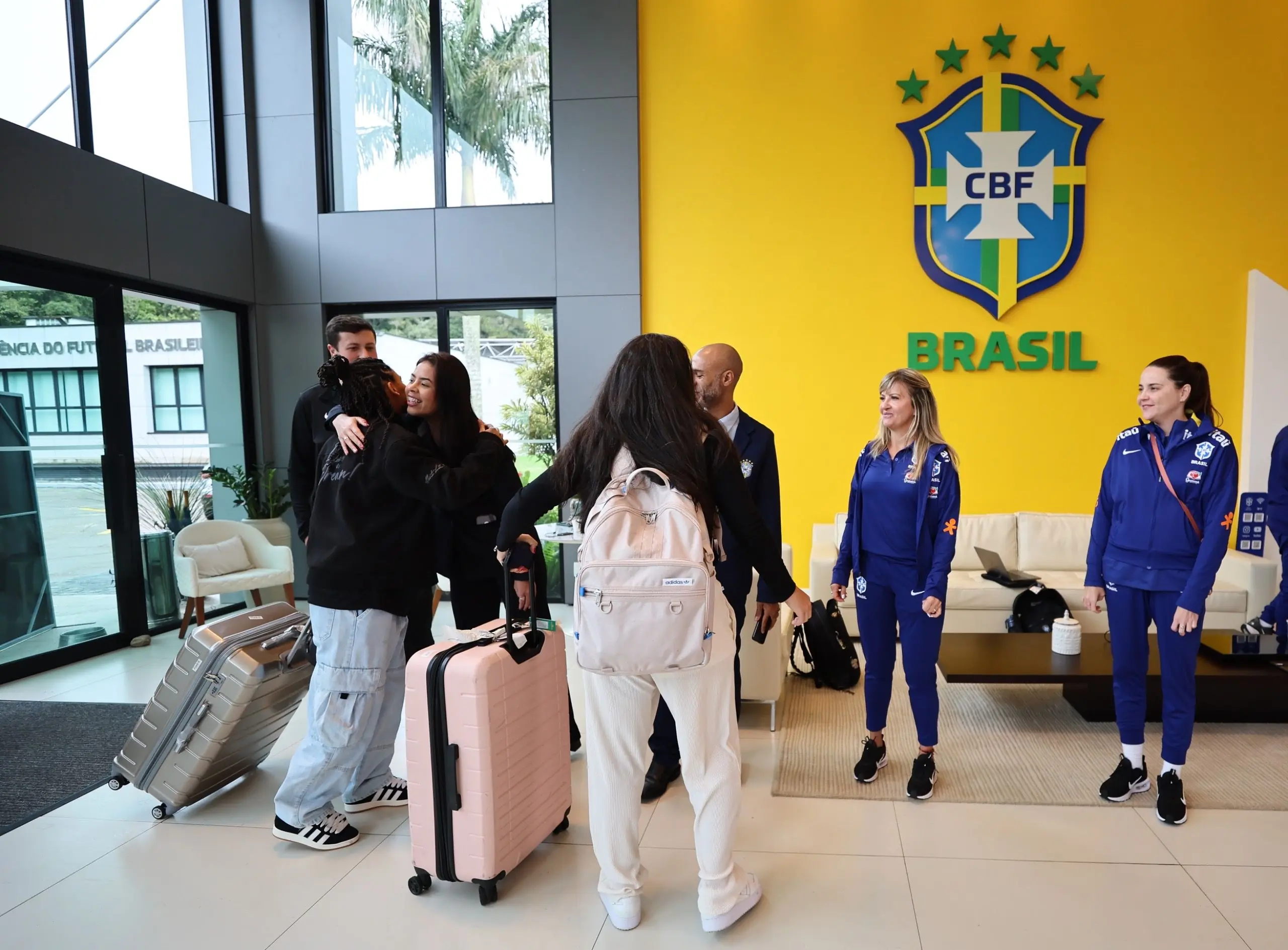 Seleção Brasileira se apresenta na Granja Comary para disputa da Copa América feminina