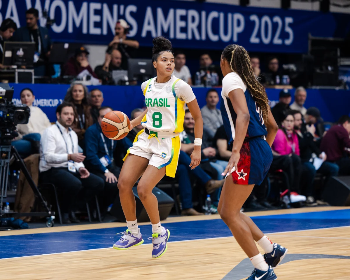 Veja fotos de Brasil x EUA pela final da AmeriCup de basquete feminino