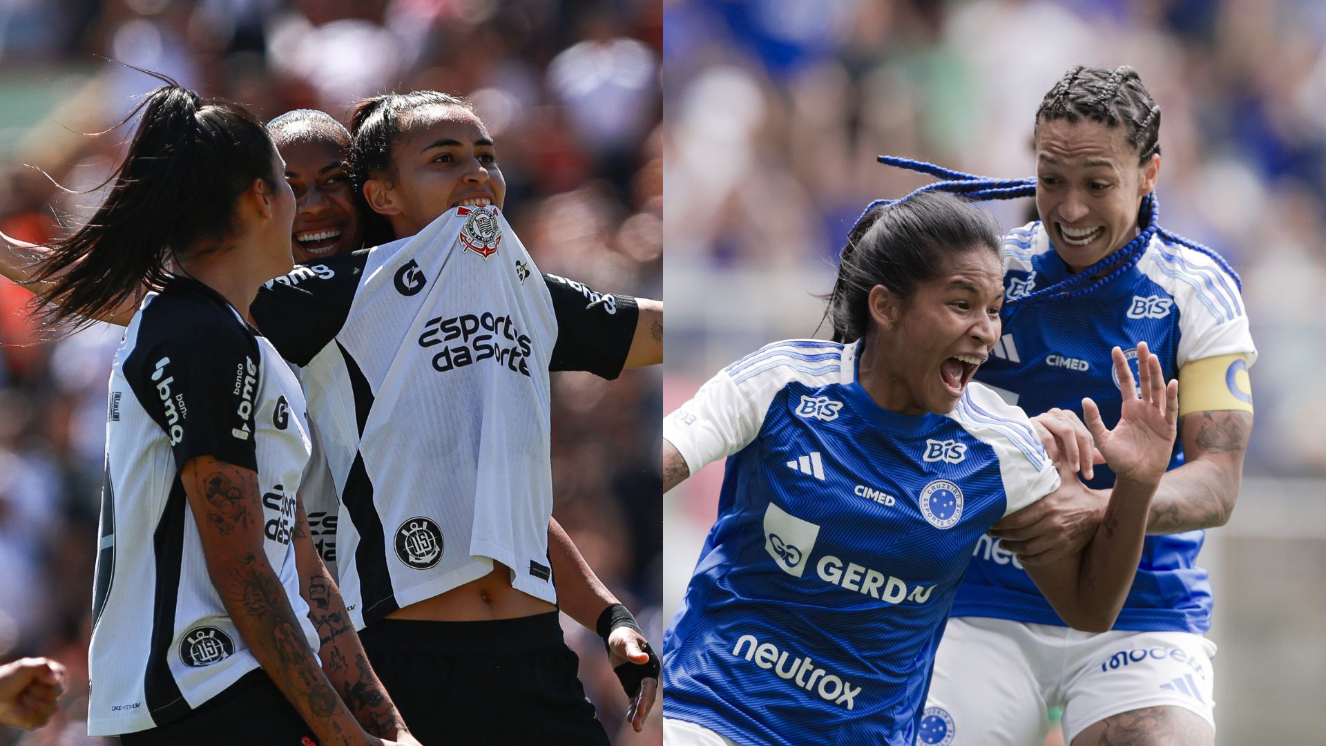 Corinthians e Cruzeiro garantem vaga na final do Brasileirão feminino com grande desempenho