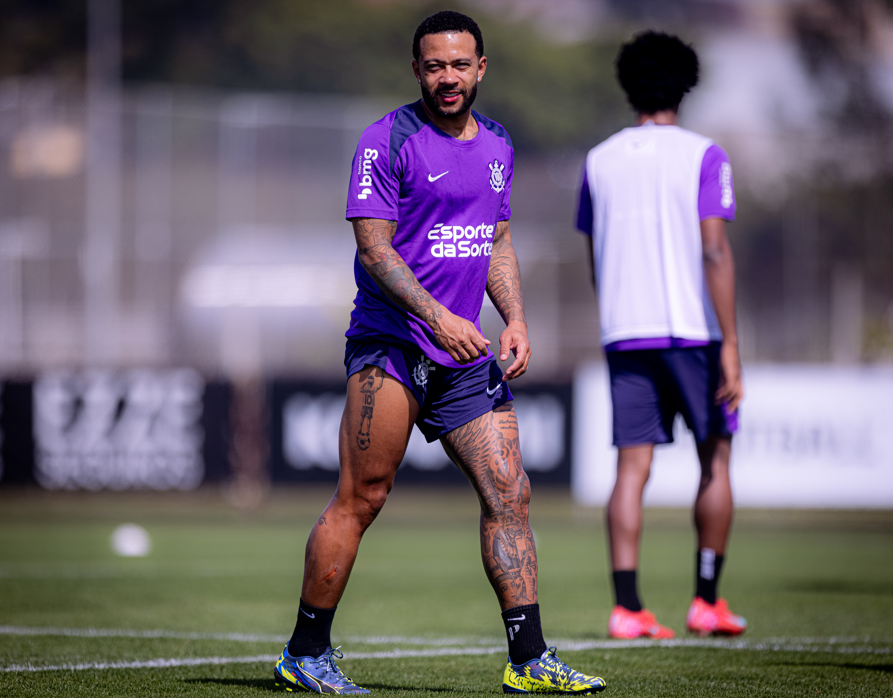 Último treino do Corinthians antes do jogo contra o Fortaleza.
