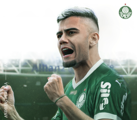 Andreas Pereira é regularizado e está apto para estrear pelo Palmeiras