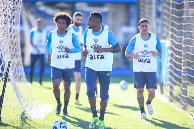 Grêmio fecha preparação para enfrentar o Botafogo; veja provável escalação