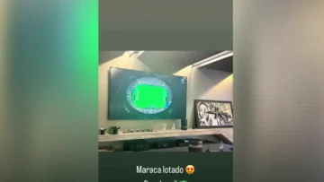Bora Brasil! Neymar reage a jogo da Seleção no Maracanã; assista