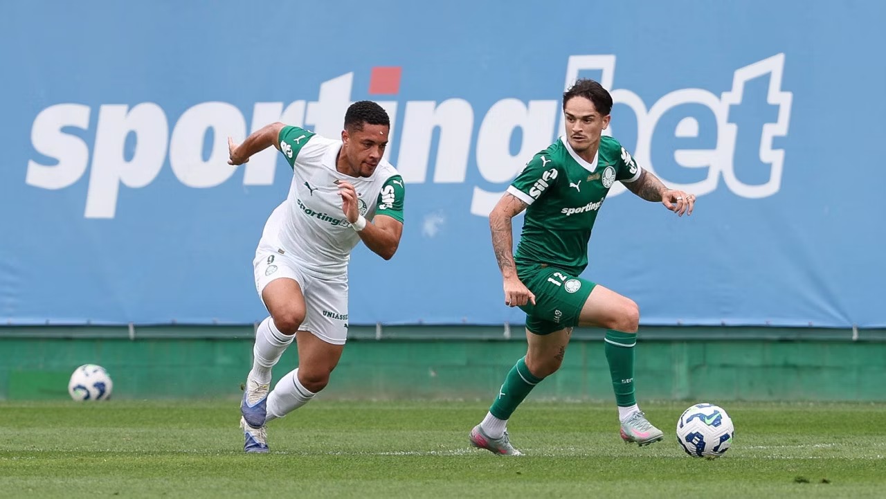 Palmeiras realiza jogo-treino neste sábado; confira as melhores imagens da partida