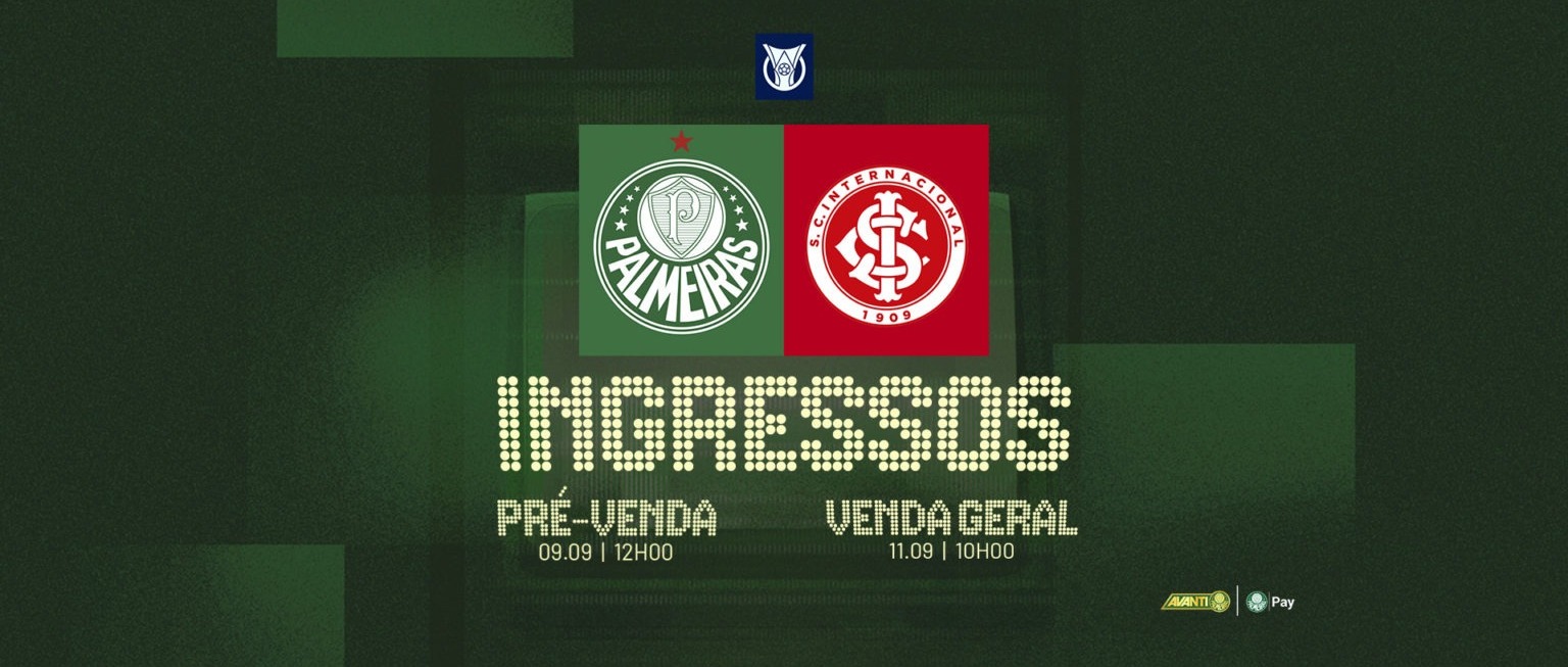 Palmeiras libera ingressos para duelo decisivo contra o Internacional no Allianz 