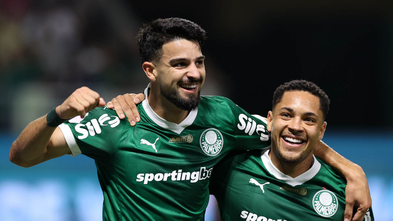 DUPLA LETAL! Flaco López e Vitor Roque destroem o Vasco e colocam o Palmeiras na vice-liderança