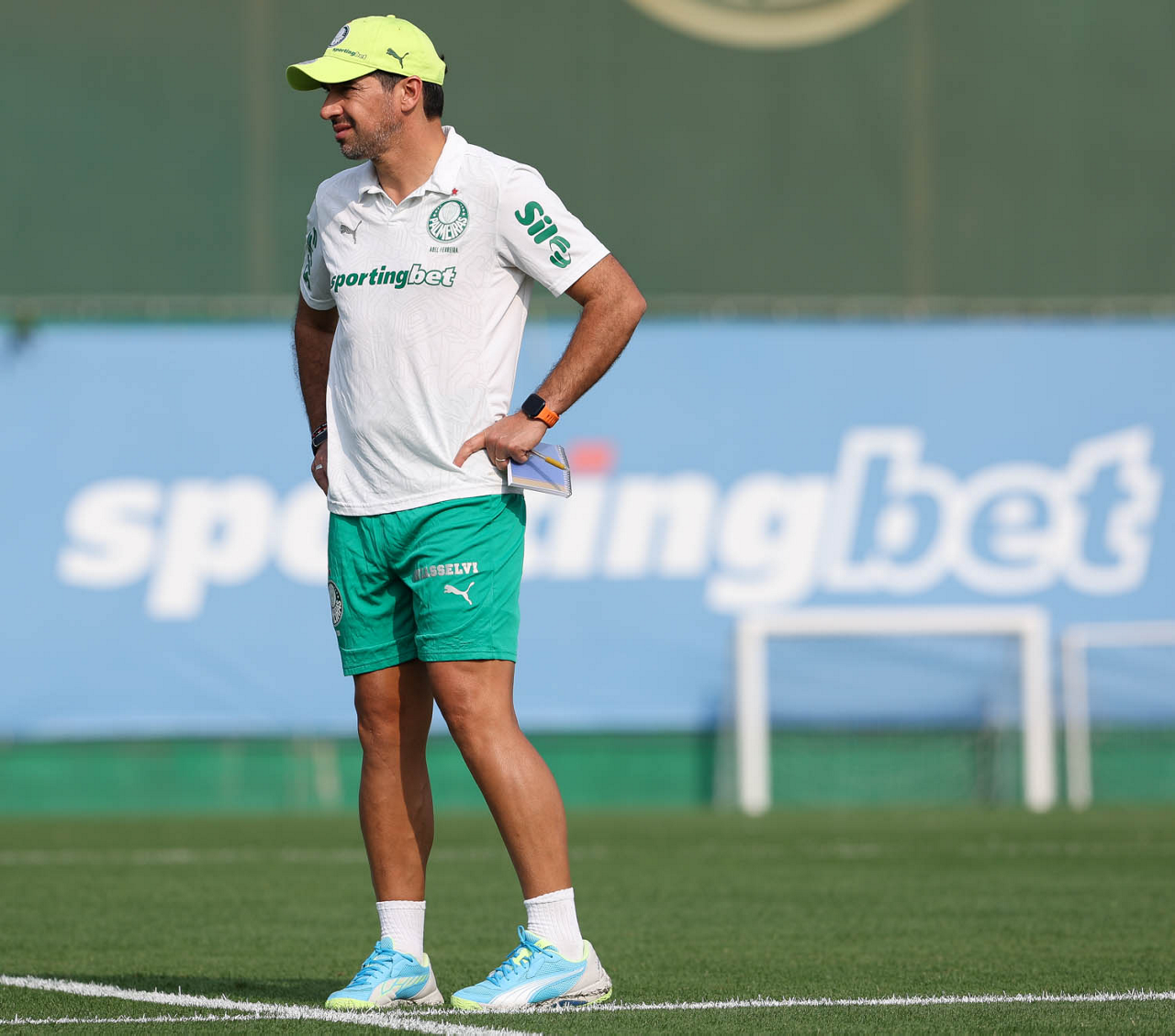 Palmeiras compartilha vídeo de finalizações de Abel e provoca com 