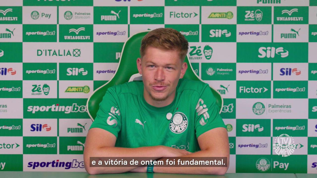 Bruno Fuchs comenta conversa decisiva antes da virada do Palmeiras sobre o São Paulo