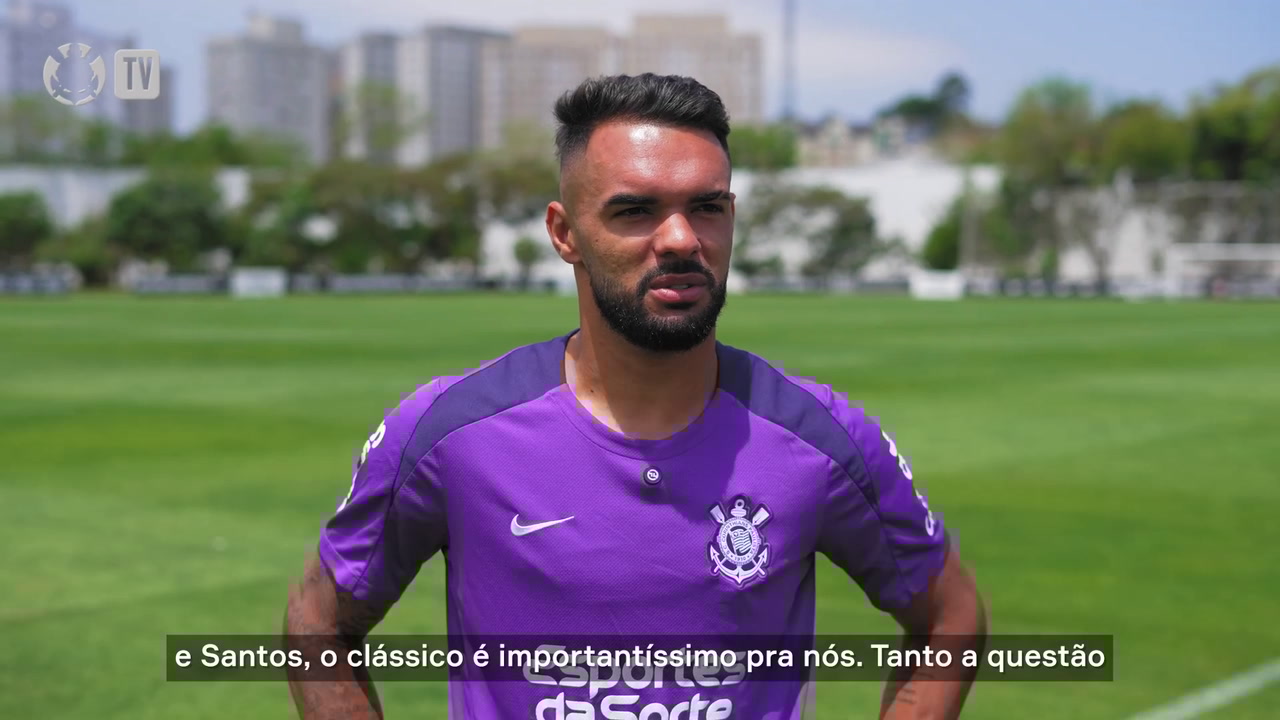 Raniele vive momento especial em clássico contra o Santos e 100º jogo pelo Corinthians