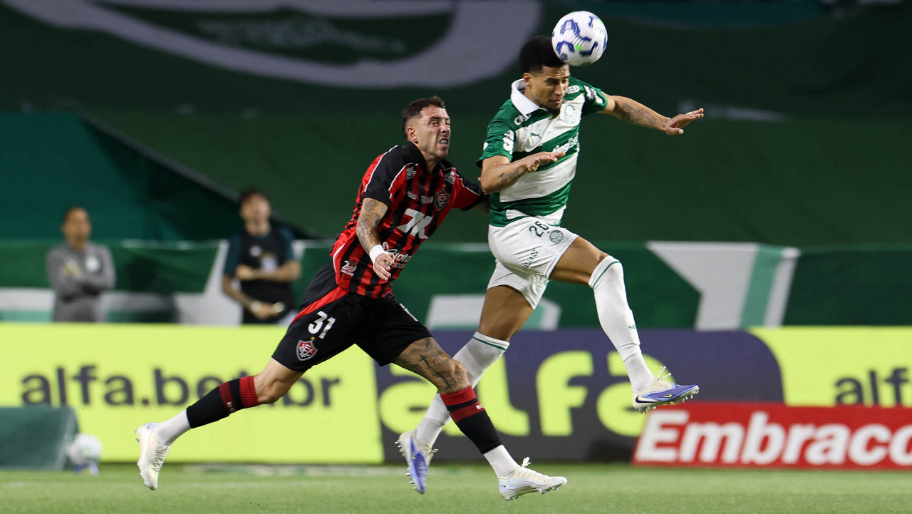 Murilo admite desempenho abaixo do esperado do Palmeiras e pede foco após empate com o Vitória