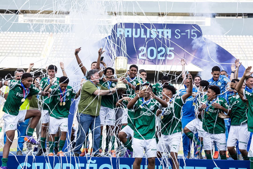 Palmeiras domina Bragantino e garante o hexacampeonato do Paulista sub-15, em grande estilo!