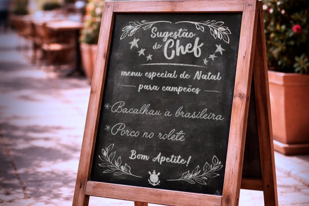 Corinthians provoca Vasco e Palmeiras com sugestões de pratos inusitados para a ceia de Natal