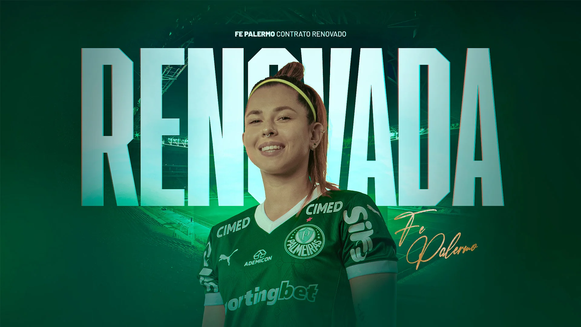 Palmeiras confirma renovação de Fe Palermo até 2026 e reforça defesa para próximos desafios