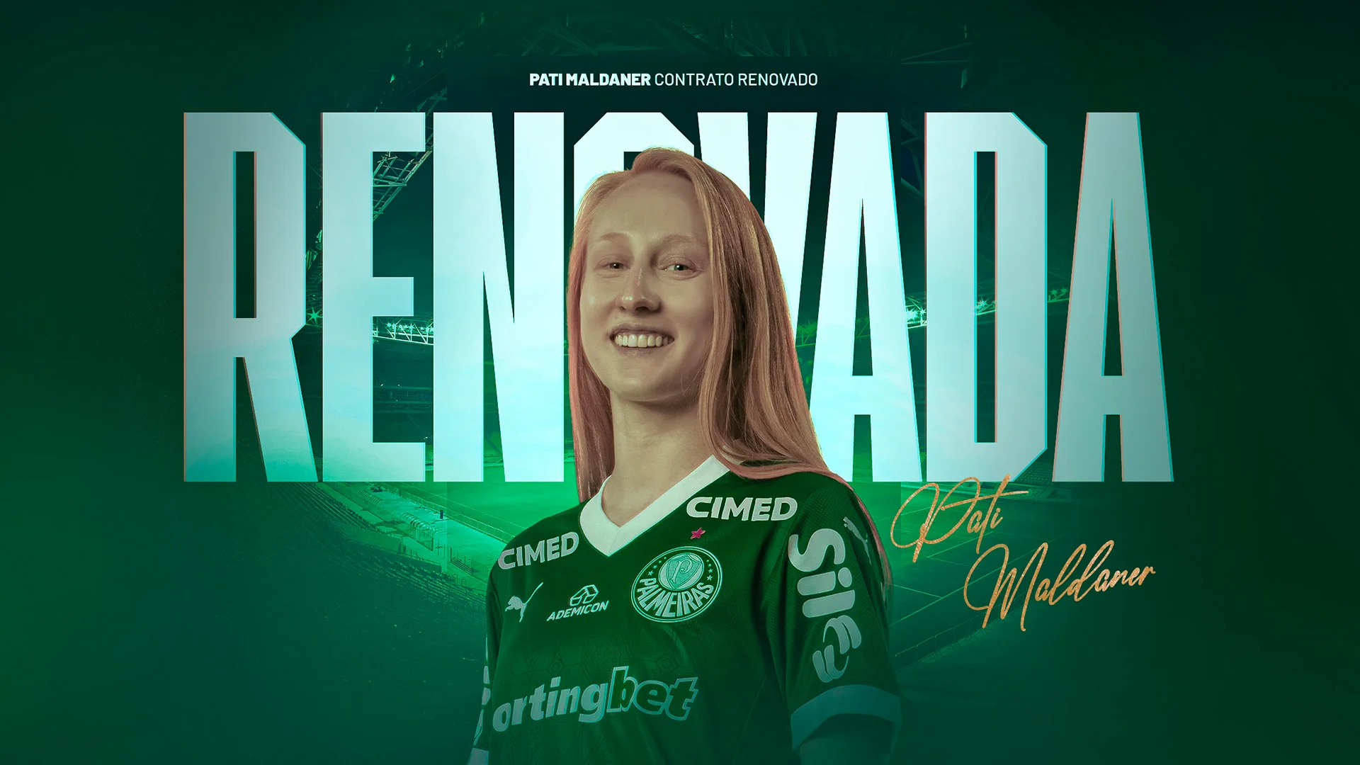 Palmeiras confirma renovação de contrato com a zagueira Pati Maldaner, consolidando sua defesa para o próximo ano