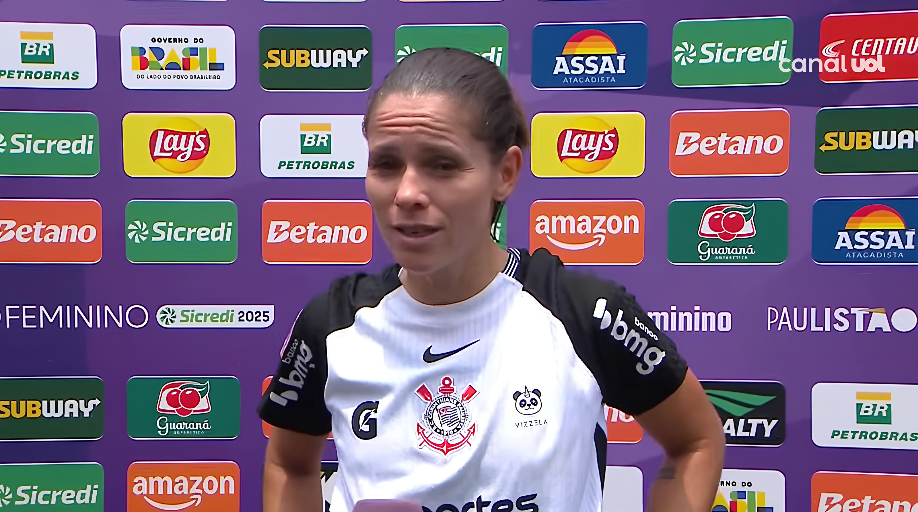 Érika admite derrota abaixo do Corinthians e parabeniza Palmeiras pela goleada expressiva