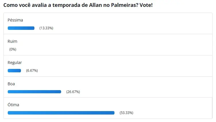 Torcida do Palmeiras considera "ótima" a temporada de Allan