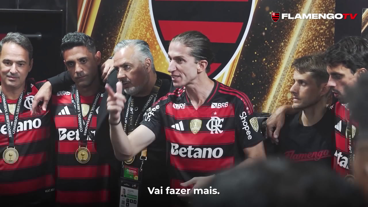 Flamengo celebra tetra da Libertadores: discursos emocionantes ecoam no vestiário após a vitória