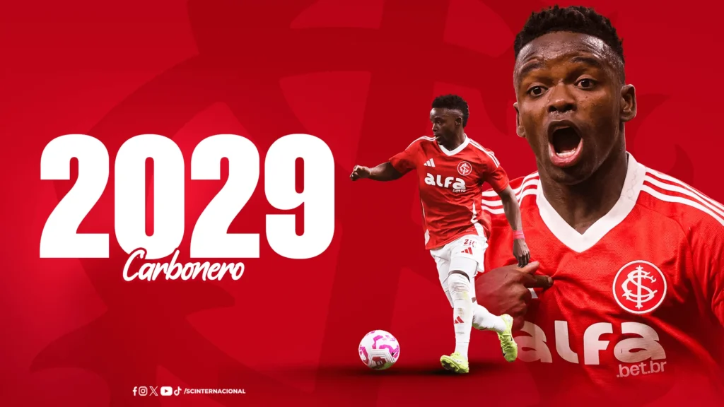 Inter anuncia a contratação definitiva de Carbonero