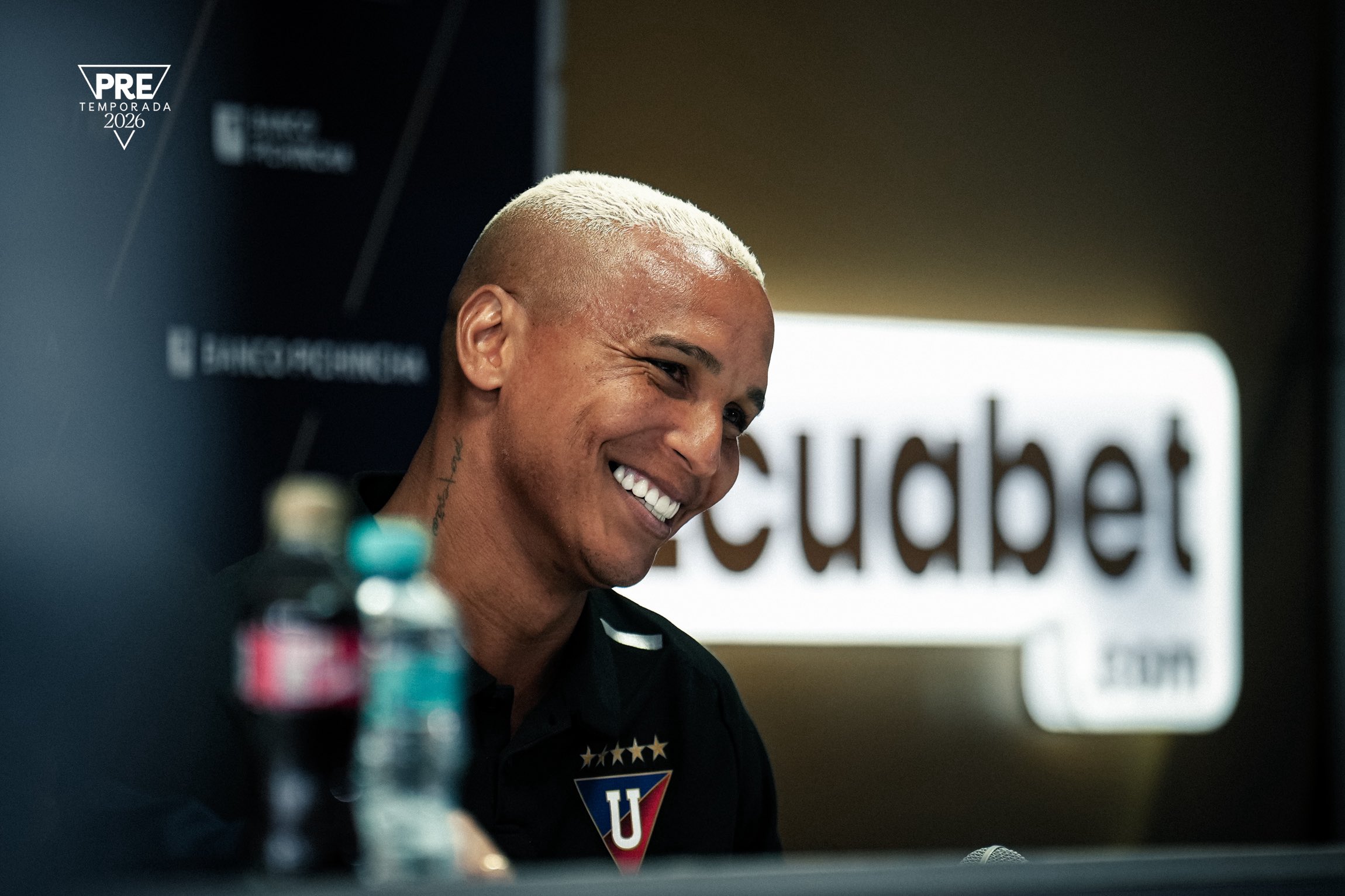 Deyverson, novo reforço da LDU, fala sobre a possibilidade de comemorar um gol contra o Palmeiras na Libertadores