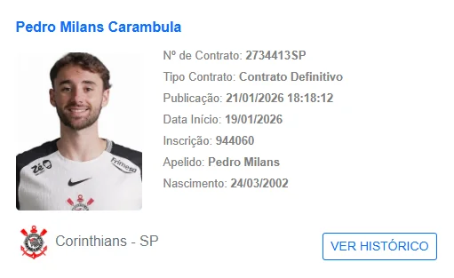 Corinthians Pedro Milans