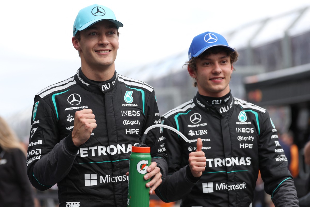 Mercedes domina e Russell garante a pole no GP da Austrália; Bortoleto larga em 10º