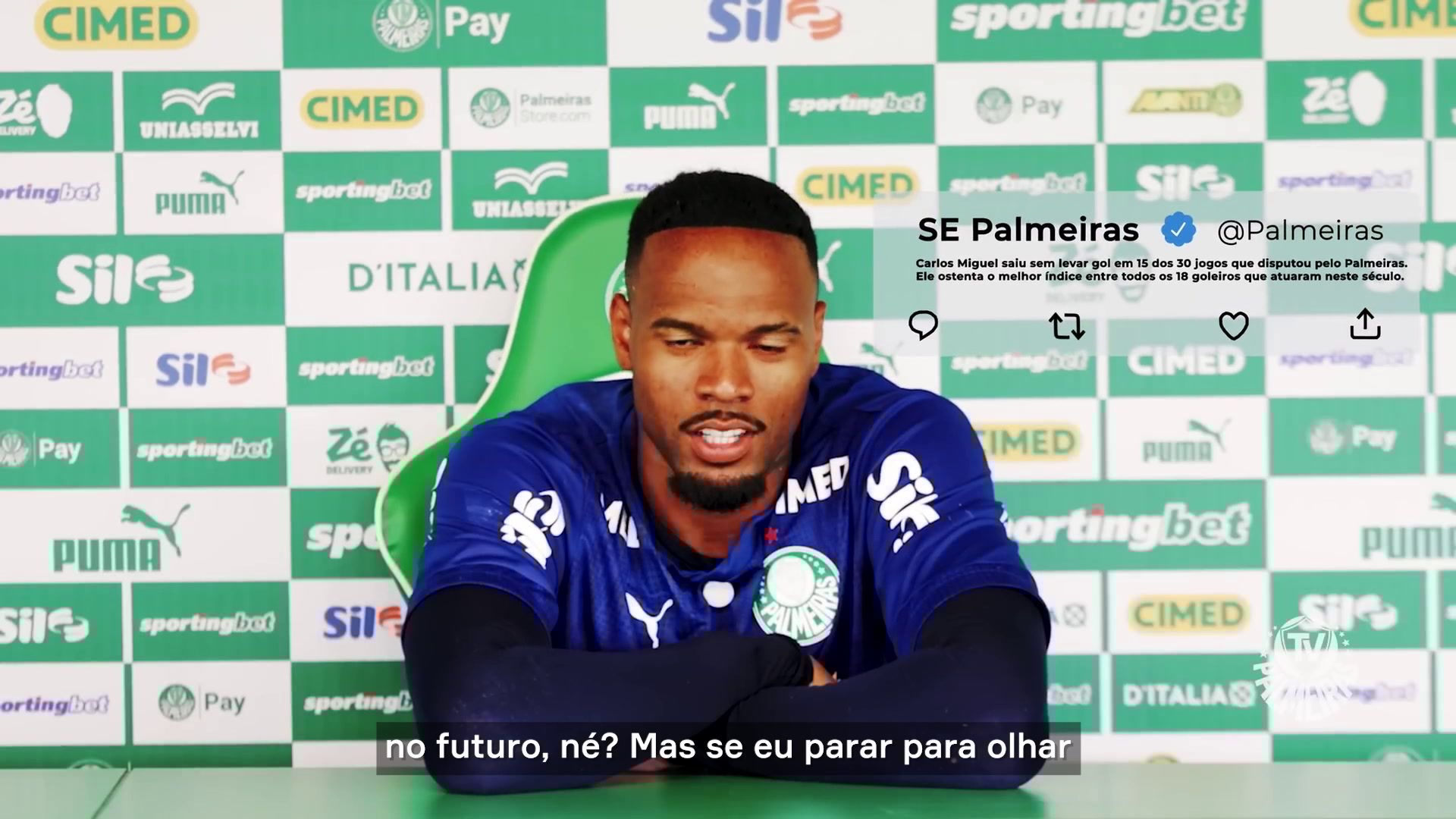 Carlos Miguel Comemora Marco Importante em Gol Histórico pelo Palmeiras