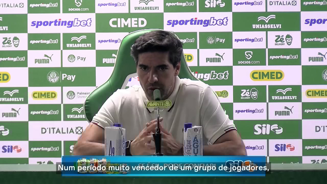 Abel destaca a necessidade de evolução constante no desempenho do Palmeiras